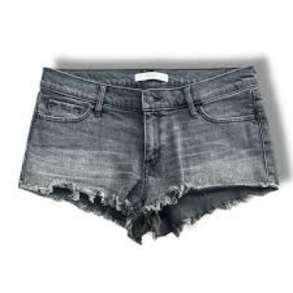 KanCan Dark Gray Wash Distressed Cut-Off Shorts 🖤